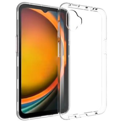 Samsung Galaxy XCover7 Pro hard silicone (TPU) clear, transparent case - cover | Priedai.lt