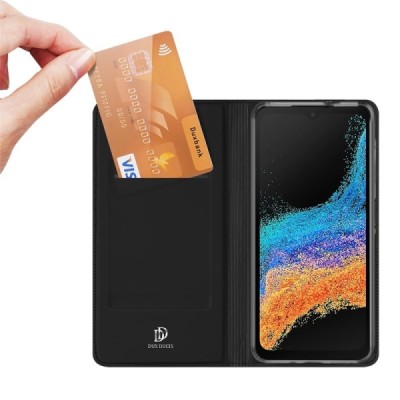 Samsung Galaxy XCover7 Pro "Dux Ducis" Skin Flip Book Case Cover - black | Priedai.lt
