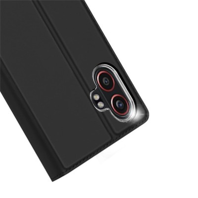 Samsung Galaxy XCover7 Pro "Dux Ducis" Skin Flip Book Case Cover - black | Priedai.lt