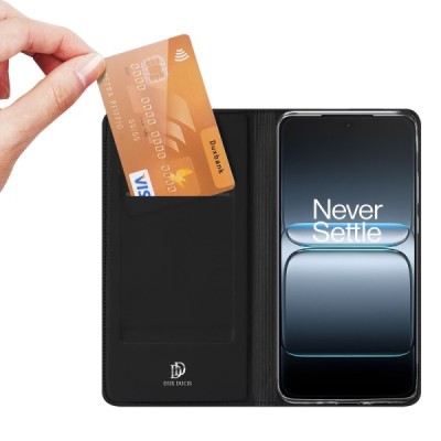 OnePlus Nord 5 / Ace 5 Ultra "Dux Ducis" Skin Flip Book Case Cover - black | Priedai.lt