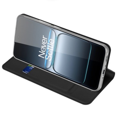 OnePlus Nord 5 / Ace 5 Ultra "Dux Ducis" Skin Flip Book Case Cover - black | Priedai.lt
