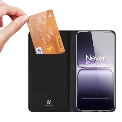 OnePlus Nord CE5 / Ace 5 Racing "Dux Ducis" Skin Flip Book Case Cover - black | Priedai.lt