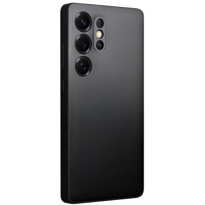 Samsung Galaxy S25 Ultra "QIALINO" flip black leather case - book | Priedai.lt