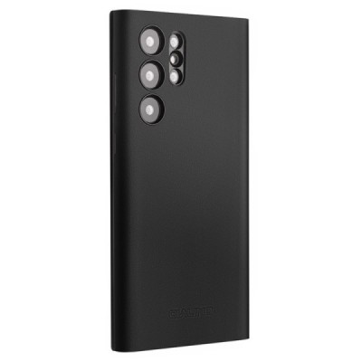 Samsung Galaxy S24 Ultra "QIALINO" flip black leather case - book | Priedai.lt