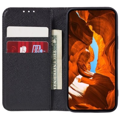 Nothing Phone 2 "Kalangshi" black leather flip case - book | Priedai.lt