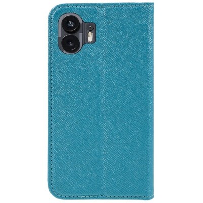 Nothing Phone 2 "Kalangshi" blue leather flip case - book | Priedai.lt
