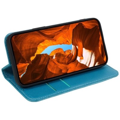 Nothing Phone 2 "Kalangshi" blue leather flip case - book | Priedai.lt