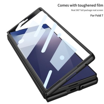 Samsung Galaxy Fold7 GKK Kickstand clear plastic case - back | Priedai.lt