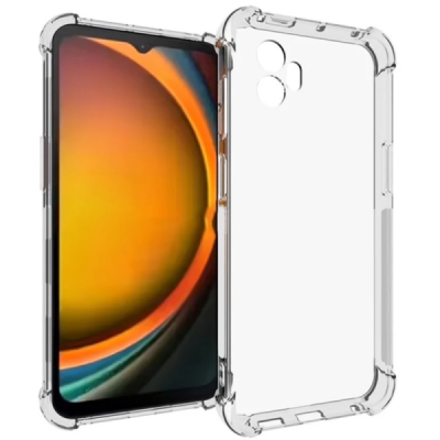 Samsung Galaxy XCover7 Pro reinforced protection hard silicone TPU transparent case - back | Priedai.lt