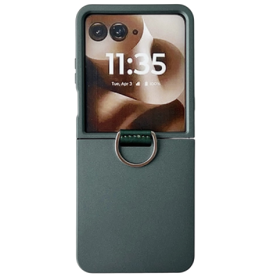 Motorola Razr 60 Ultra "Ring" plastic green case cover - back | Priedai.lt