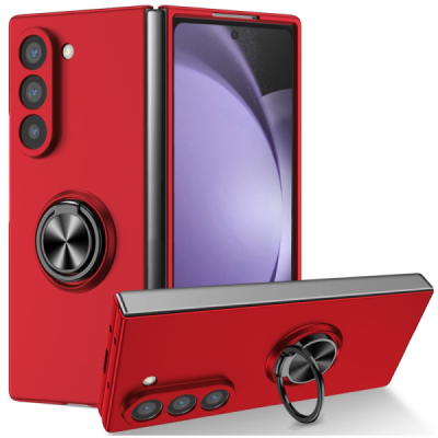 Samsung Galaxy Fold7 "Fashion" Kickstand Hard Plastic Red Case - Back | Priedai.lt