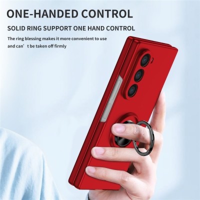 Samsung Galaxy Fold7 "Fashion" Kickstand Hard Plastic Red Case - Back | Priedai.lt