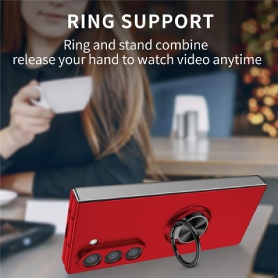 Samsung Galaxy Fold7 "Fashion" Kickstand Hard Plastic Red Case - Back | Priedai.lt