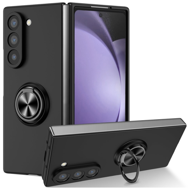 Fashion Kickstand hard plastic case - Black (Galaxy Fold7)