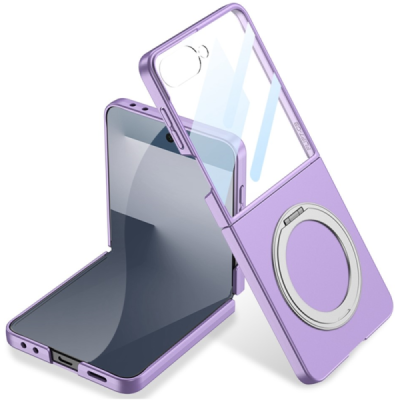 Samsung Galaxy Flip7 GKK Kickstand Purple plastic case - back | Priedai.lt