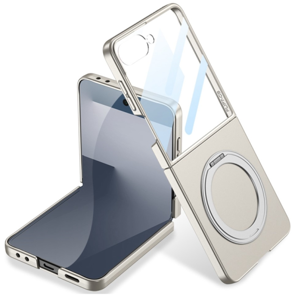 GKK Kickstand Plastic Clear Case - sand color (Galaxy Flip7)