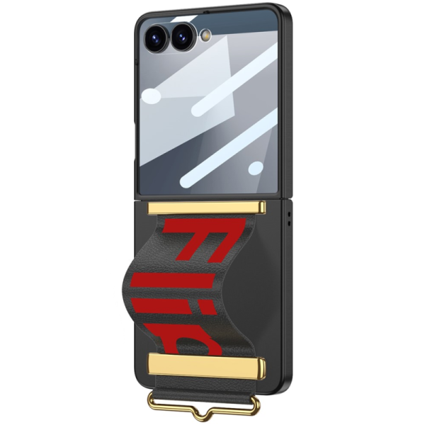 GKK Kickstand Plastic Clear Case - Black (Galaxy Flip7)