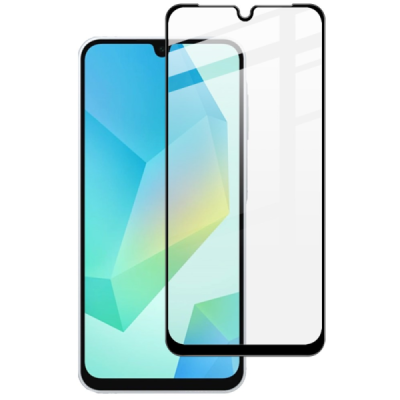 Samsung Galaxy A17 / A26 / A16 "IMAK" Tempered Glass reinforced protection black full coverage protective screen glass | Priedai