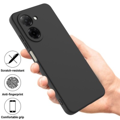 Xiaomi Redmi A5 "Shell" hard liquid silicone (TPU) case black - cover | Priedai.lt
