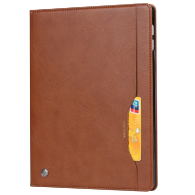 Luxury Boyu Leather Flip brown Case for Apple iPad 11 2025, iPad 10,9 2022 | Priedai.lt
