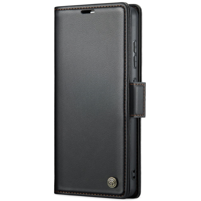 Samsung Galaxy S20 FE CaseMe Leather Flip Case Cover - Black | Priedai.lt