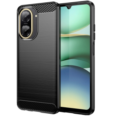 Xiaomi Redmi A5 "Carbon" hard silicone (TPU) black case - cover | Priedai.lt