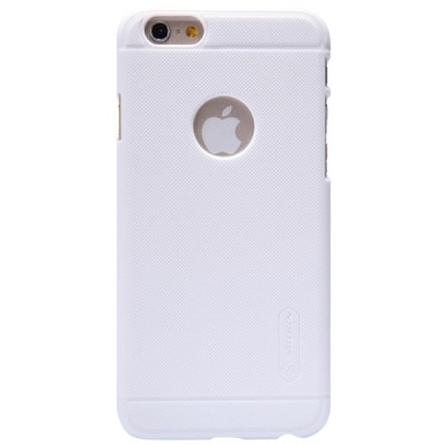 Nillkin Frosted Shield Apple iPhone 6 (6s) baltas plastikinis dėklas + apsauginė ekrano plėvelė / Priedai.lt