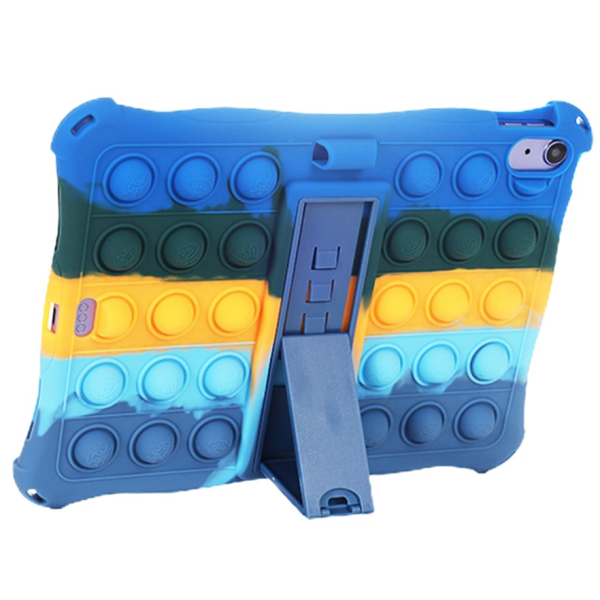 Popit Bubble Kickstand Soft Silicone (TPU) Case - Blue (iPad 11 2025 / iPad 10.9 2022)