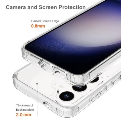 "Tubi" MagSafe Samsung Galaxy S24 clear (transparent) hard silicone TPU case back cover | Priedai.lt