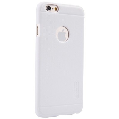 Nillkin Frosted Shield Apple iPhone 6 (6s) baltas plastikinis dėklas + apsauginė ekrano plėvelė / Priedai.lt