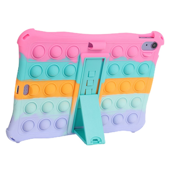Popit Bubble Kickstand Soft Silicone (TPU) Case - Pink (iPad 11 2025 / iPad 10.9 2022)