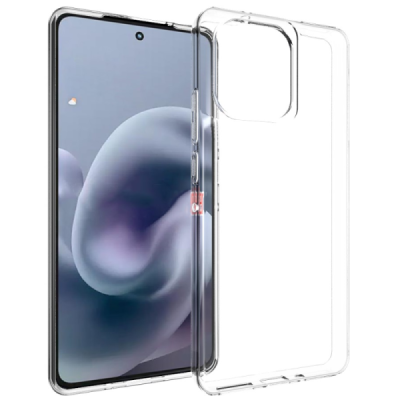 Motorola Moto G86 Power hard silicone (TPU) clear, transparent case - cover | Priedai.lt