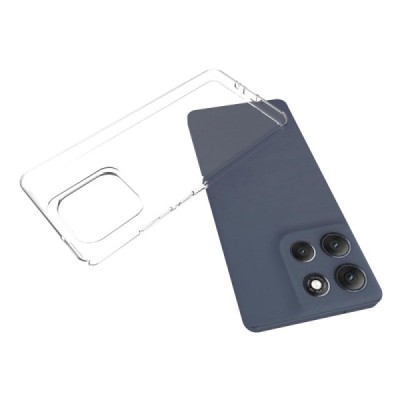 Motorola Moto G86 Power hard silicone (TPU) clear, transparent case - cover | Priedai.lt