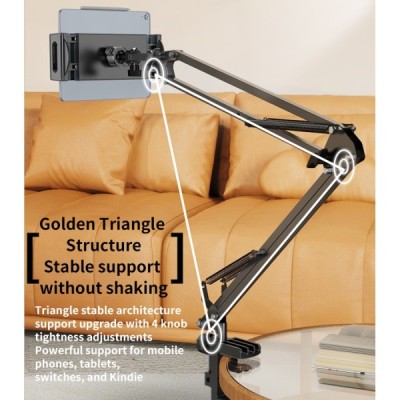 "YESIDO" Desktop Stand universal tablet (phone) holder - black | Priedai.LT