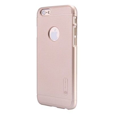 Nillkin Frosted Shield Apple iPhone 6 (6s) auksinis plastikinis dėklas + apsauginė ekrano plėvelė / Priedai.lt