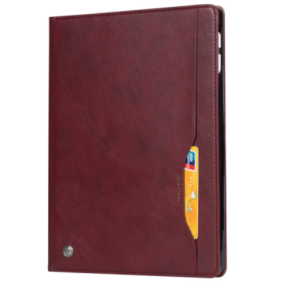 Luxury Boyu Leather Flip Burgundy Case for Apple iPad 11 2025 / iPad 10.9 2022 | Priedai.lt