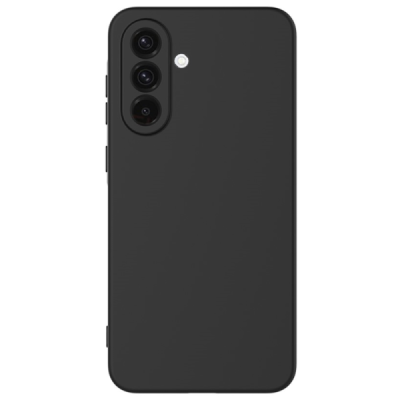 Samsung Galaxy A17 "Shell" hard liquid silicone (TPU) case black - cover | Priedai.lt