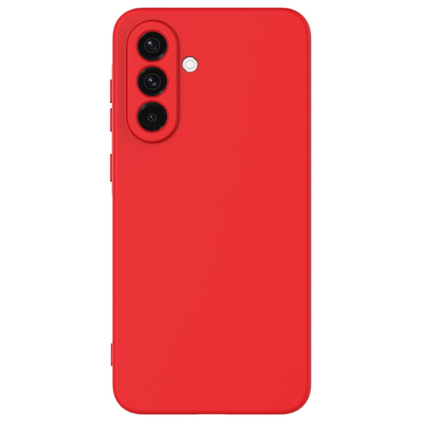 "Shell" hard silicone (TPU) case - red (Galaxy A17)