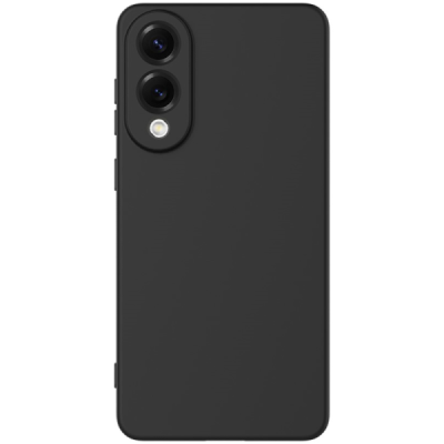 Samsung Galaxy S25 Edge "Shell" hard liquid silicone (TPU) case black - cover | Priedai.lt
