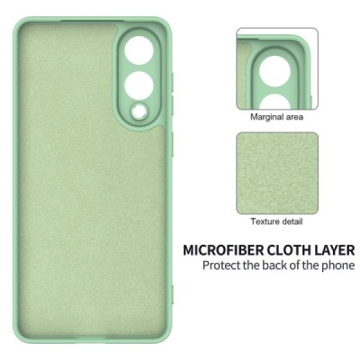 Samsung Galaxy S25 Edge "Shell" hard liquid silicone (TPU) case green - cover | Priedai.lt