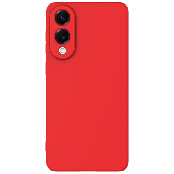 "Shell" hard silicone (TPU) case - red (Galaxy S25 Edge)