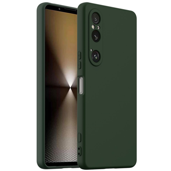 "Shell" MagSafe Hard Silicone (TPU) Case Cover - dark green (Xperia 1 VI)