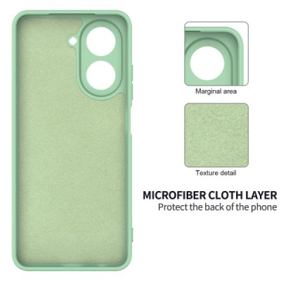 Xiaomi Redmi A5 "Shell" hard liquid silicone (TPU) case green - cover | Priedai.lt