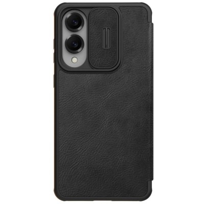 „Nillkin“ Qin Pro series luxury black leather flip case for Samsung Galaxy S25 Edge | Priedai.lt