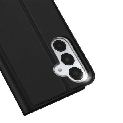 Samsung Galaxy A17 "Dux Ducis" Skin Flip Book Case Cover - black | Priedai.lt