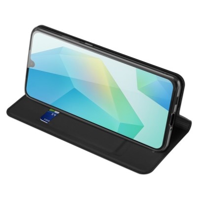 Samsung Galaxy A17 "Dux Ducis" Skin Flip Book Case Cover - black | Priedai.lt