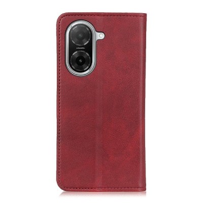 Xiaomi Redmi A5 "Split" Red leather flip case - book | Priedai.lt