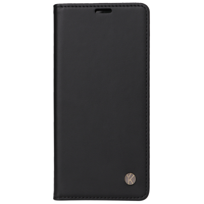 Motorola Moto G86 / G86 Power "Split" black leather flip case - book | Priedai.lt