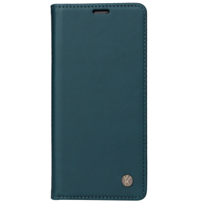Motorola Moto G86 / G86 Power "Split" green leather flip case - book | Priedai.lt