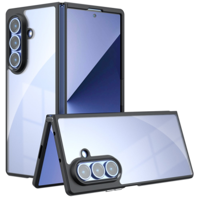 Samsung Galaxy Fold7 "Mofan" Clear Hard Silicone TPU Case Cover - Black | Priedai.lt